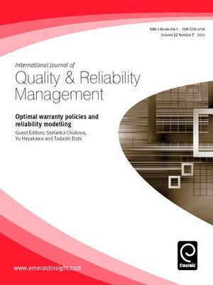 cover image of International Journal of Quality & Reliability Management, Volume 22, Issue 7